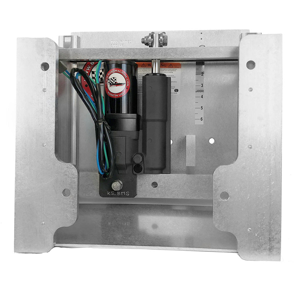 Bobs Machine 10 Setback Action Series Hydraulic Jack Plate Silver 100111000NOPCNOSPNNG