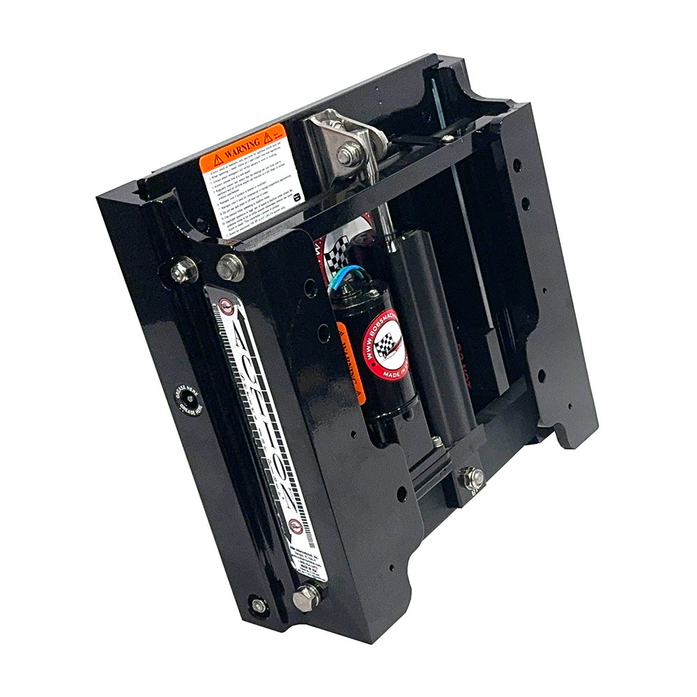 Bobs Machine 4 Setback Action Series Hydraulic Jack Plate Gloss Black 100104101PPCGBLKNOSPNNG