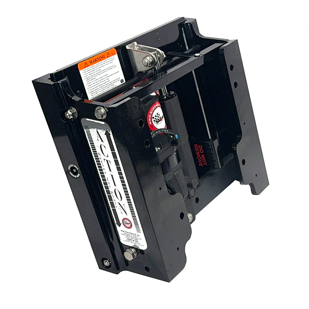 Bobs Machine 6 Setback Action Series Hydraulic Jack Plate Gloss Black 100106010PPCGBLKNOSPNNG