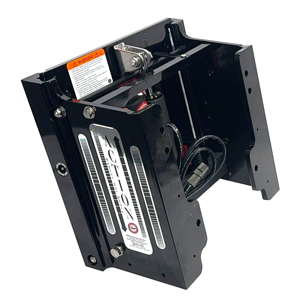 Bobs Machine 8 Setback Action Series Hydraulic Jack Plate Gloss Black 100108001PPCGBLKNOSPNNG