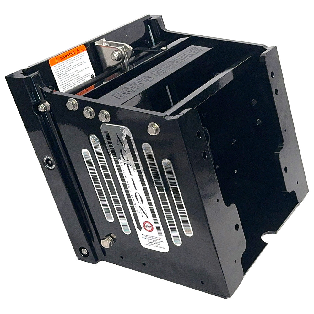 Bobs Machine 12 Setback Action Series Hydraulic Jack Plate Gloss Black 100112112PPCGBLKNOSPNNG