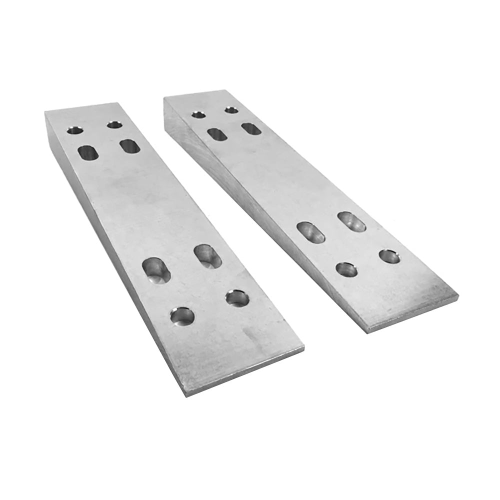 Bobs Machine Reversible Transom Wedges 5 Degrees Aluminum Finish 319200000NOPC