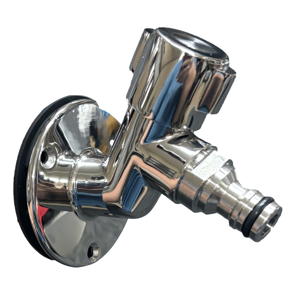 Flushmaster Quarter Turn Quick Connect Water Spigot 45Degree SMQCWS45