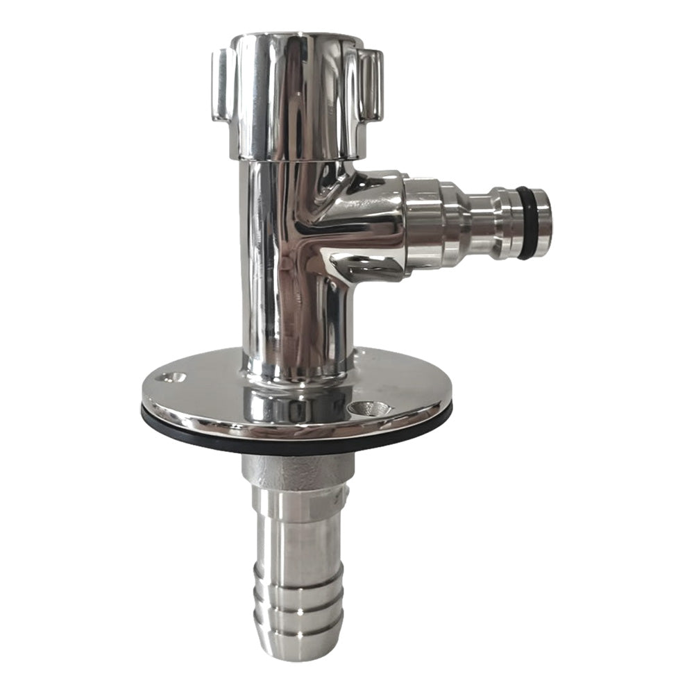 Flushmaster Quarter Turn Quick Connect Water Spigot 90Degree SMQCWS90