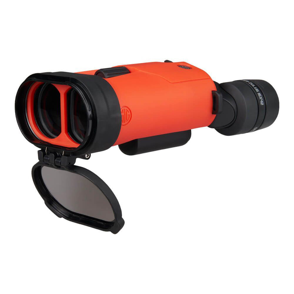 SIG SAUER ZULU6 HDX Marine Binocular wPolarized Flip Lens 16x42mm Orange SOZ6WP16M