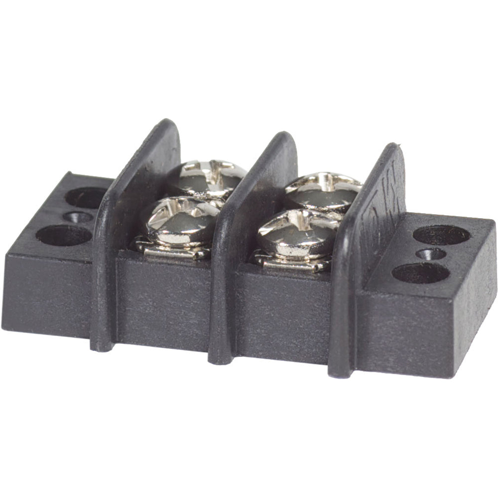 Blue Sea 2402 Terminal Black 20AMP 2 Circuit 2402