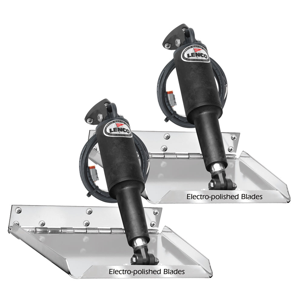 Lenco 12 x 9 Standard Performance Trim Tab Kit wo Switch Kit 12V 15036101