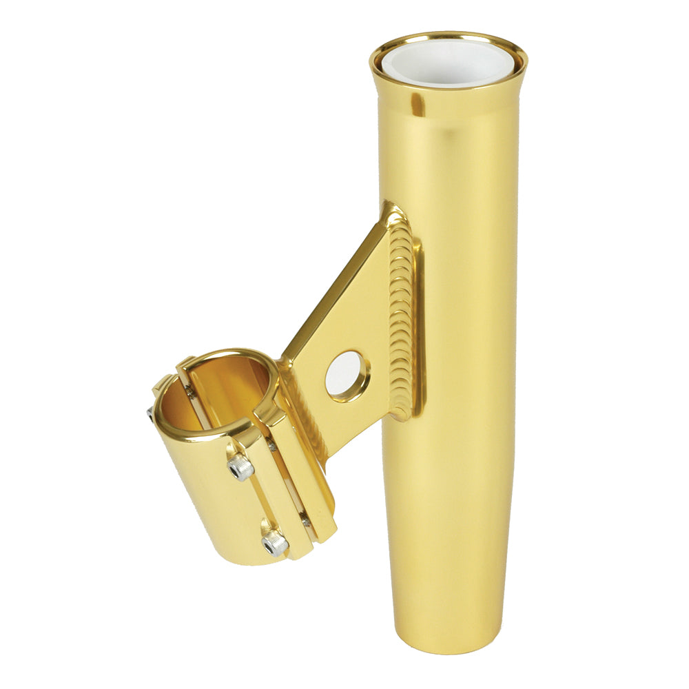 Lees ClampOn Rod Holder Gold Aluminum Vertical Mount Fits 1900 OD Pipe RA5004GL