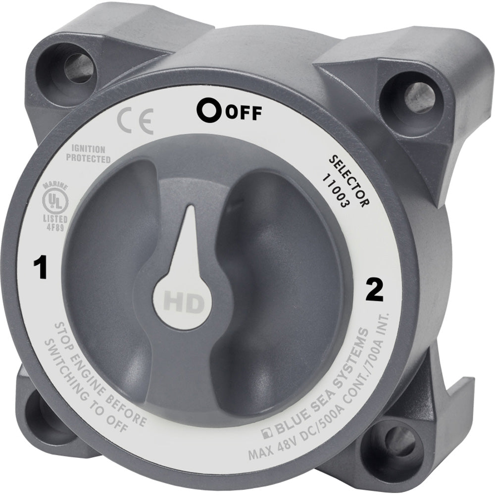 Blue Sea 11003 HDSeries Battery Switch wAlternator Field Disconnect 3Position 11003
