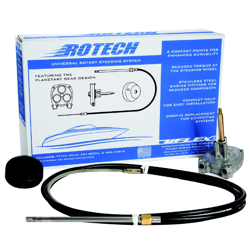 UFlex Rotech 20 Rotary Steering Package Cable Bezel Helm ROTECH20FC