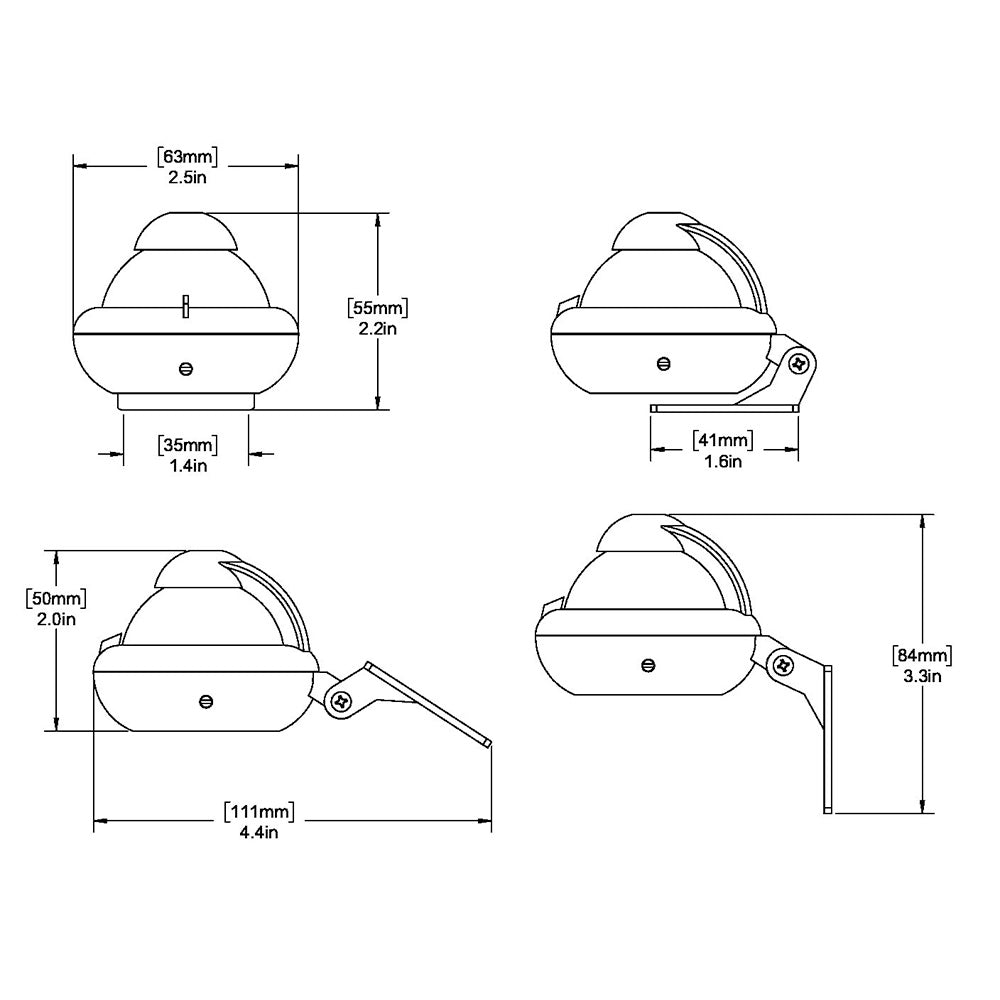 Ritchie X10WM RitchieSport Compass Bracket Mount White X10WM