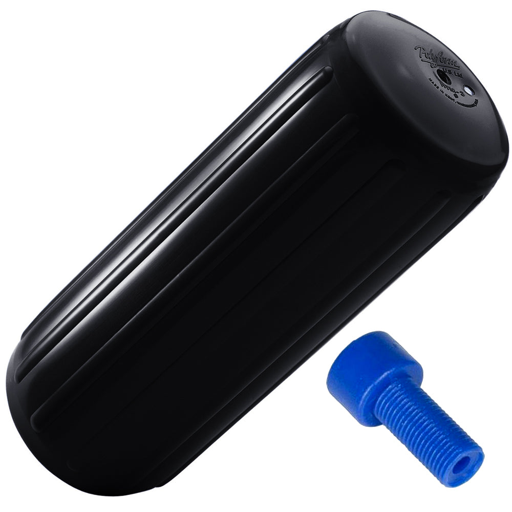 Polyform HTM3 Fender 105 x 27 Black wAdapter HTM3 BLACK WAIR ADAPTER