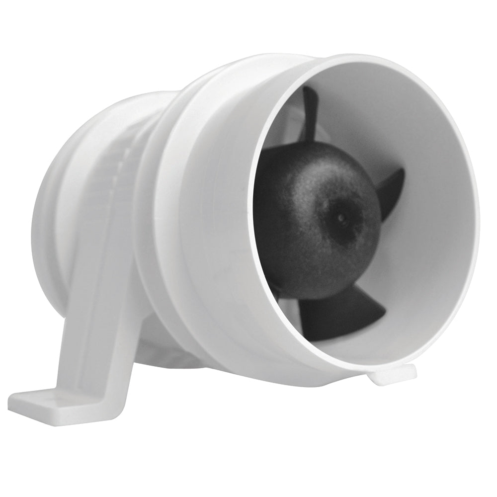 Attwood Turbo 3000 Series WaterResitant InLine Blower 12V White 17334