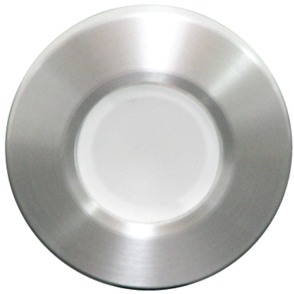 Lumitec Orbit Flush Mount Down Light Brushed Finish White NonDimming 112503
