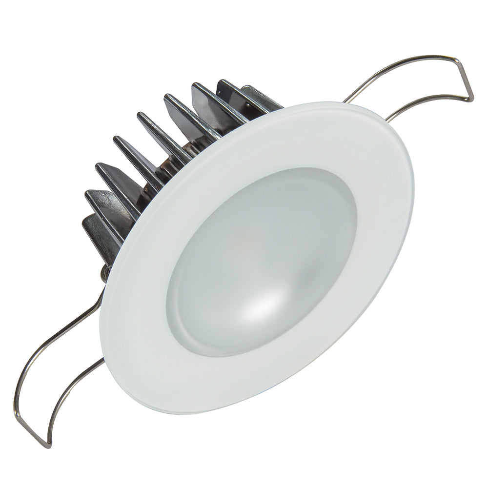 Lumitec Mirage Flush Mount Down Light Glass Finish 3Color RedBlue Non Dimming wWhite Dimming 113198