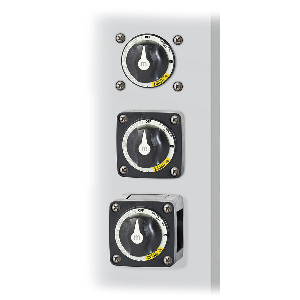 Blue Sea 6011200 mSeries Battery Switch Dual Circuit Plus Black 6011200