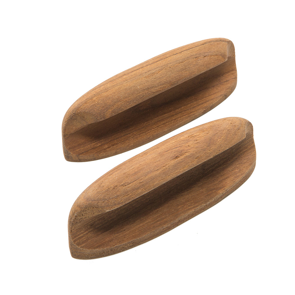 Whitecap Teak Oval Drawer Pull 4L 2 Pack 60147A