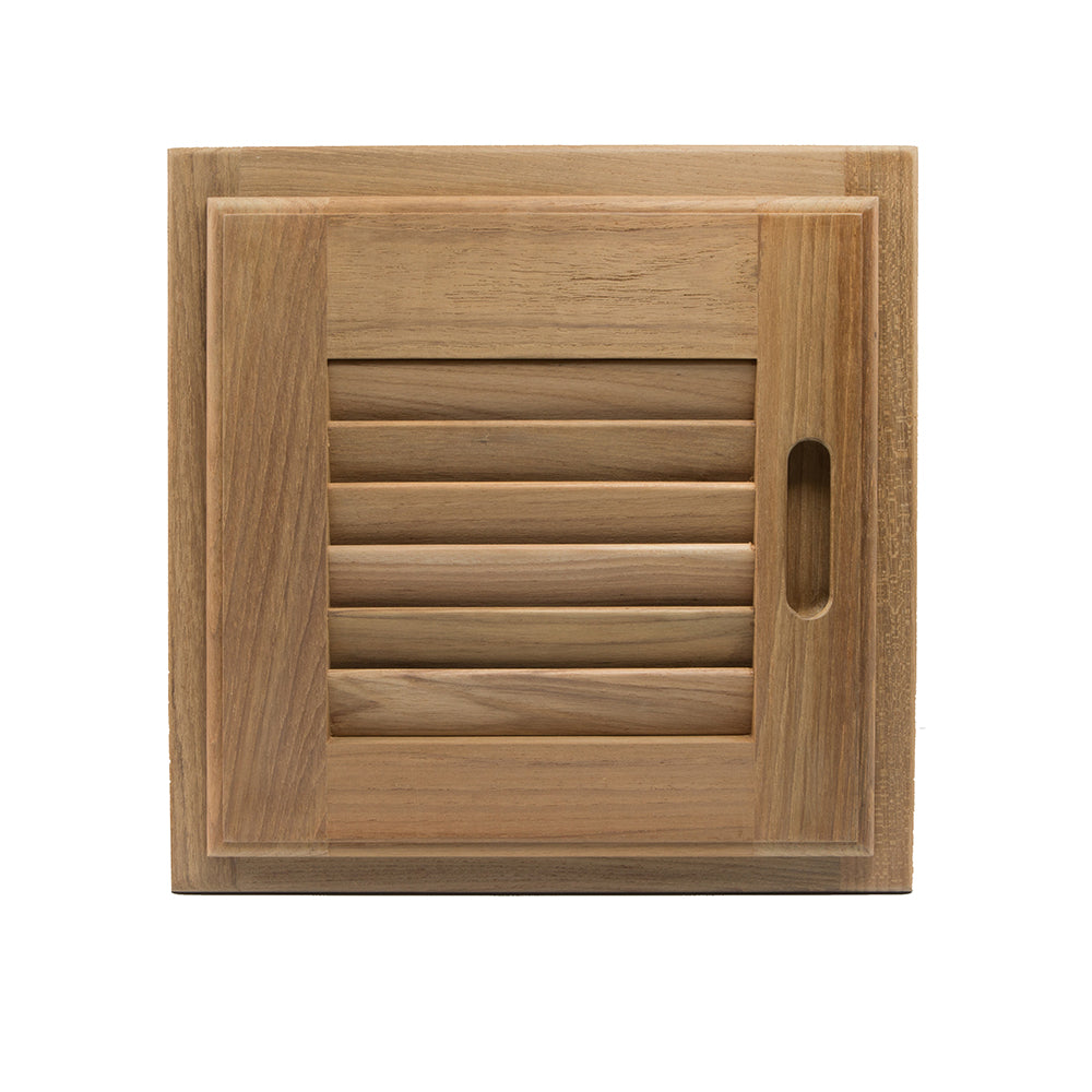 Whitecap Teak Louvered Door Frame Right Hand 12 x 12 60720