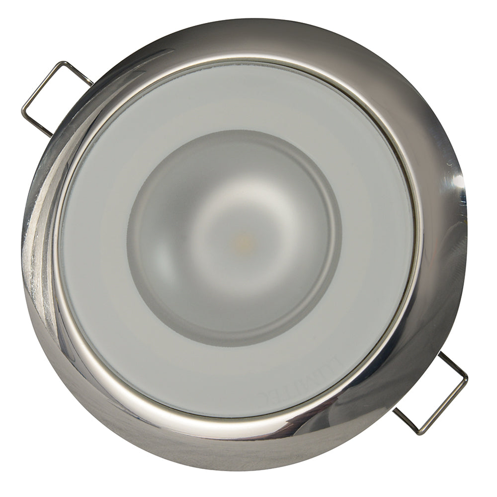 Lumitec Mirage Flush Mount Down Light Spectrum RGBW Polished Bezel 113117