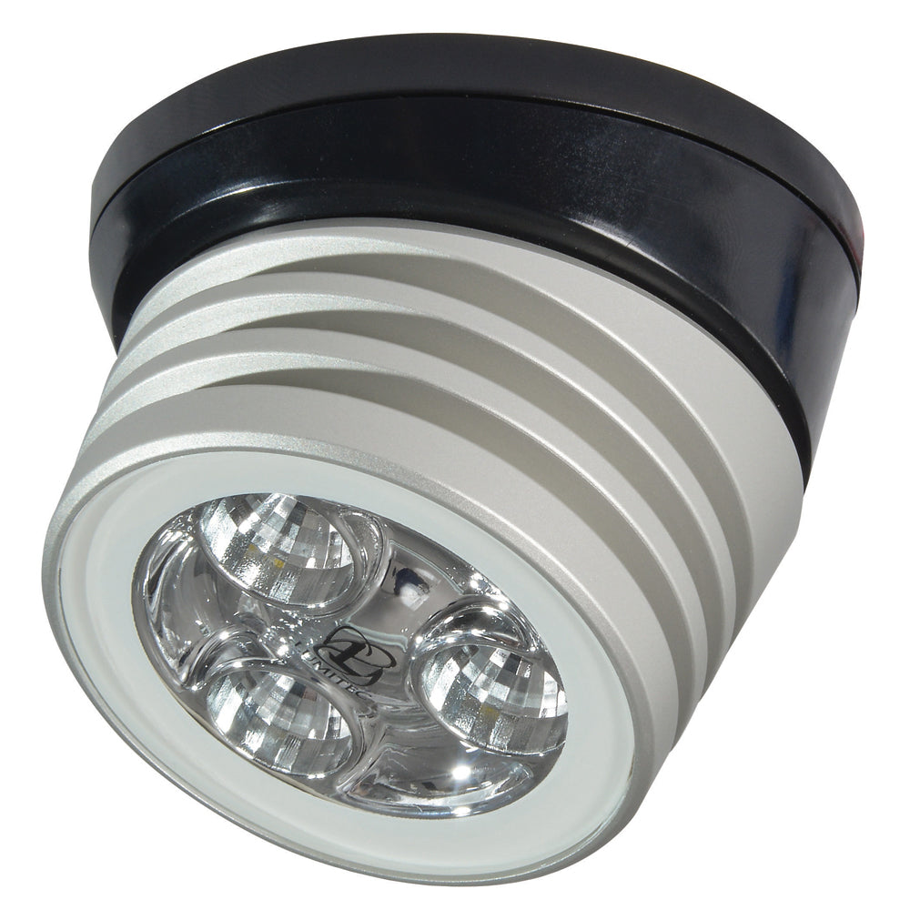 Lumitec Zephyr LED SpreaderDeck Light Brushed Black Base White NonDimming 101326