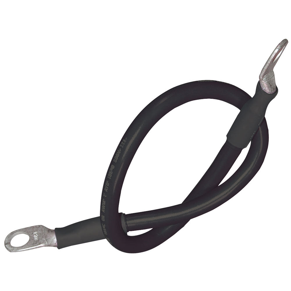 Ancor Battery Cable Assembly 2 AWG 34mm Wire 516 793mm Stud Black 18 457cm 189140
