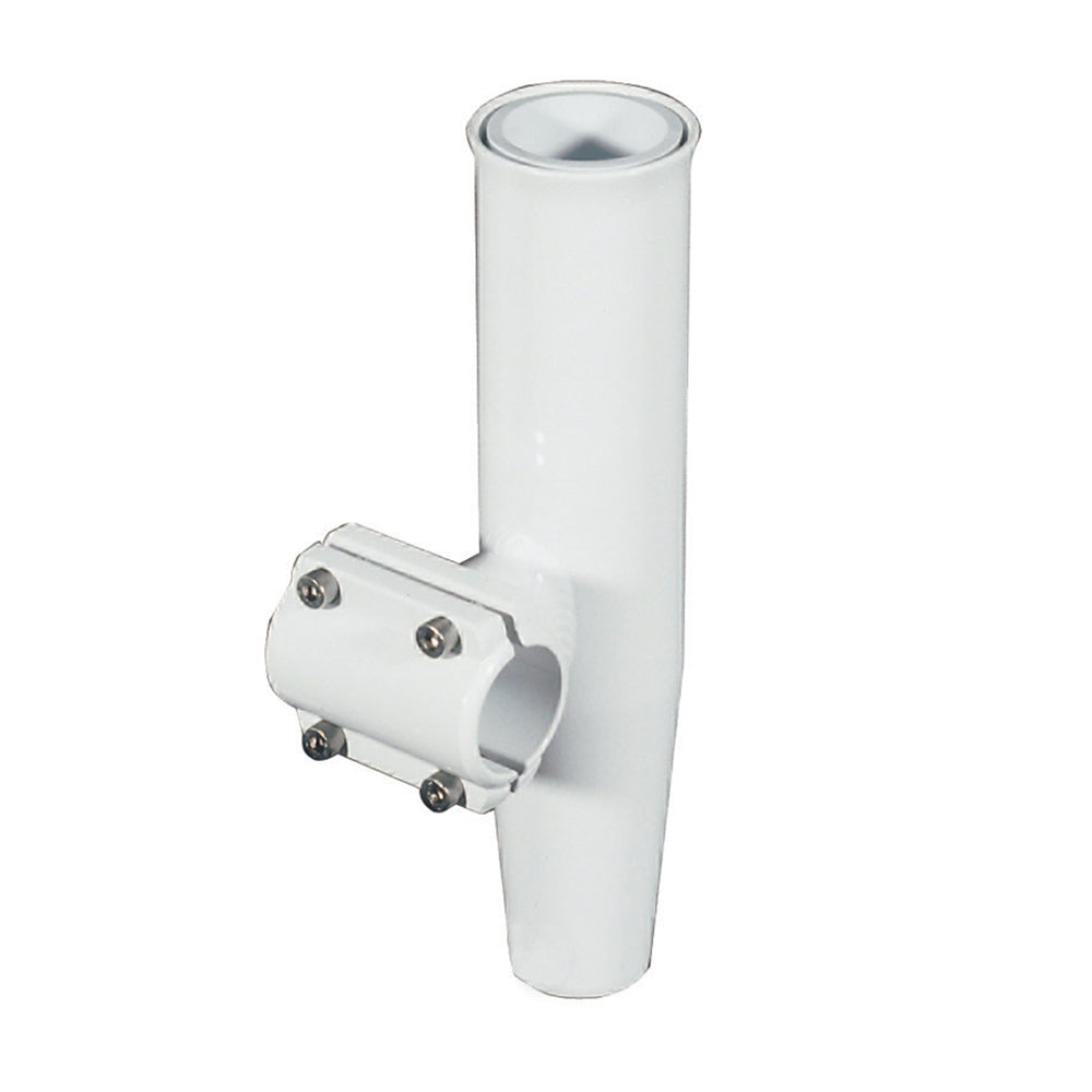 Lees ClampOn Rod Holder White Aluminum Horizontal Mount Fits 1900 OD Pipe RA5204WH