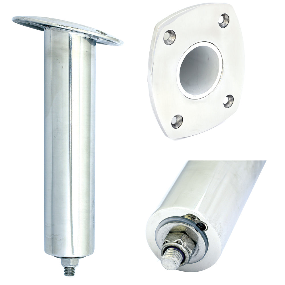 Tigress 4 Hole Swivel Rectangular Head Rod Holder 15 Degree 1012 88524SM
