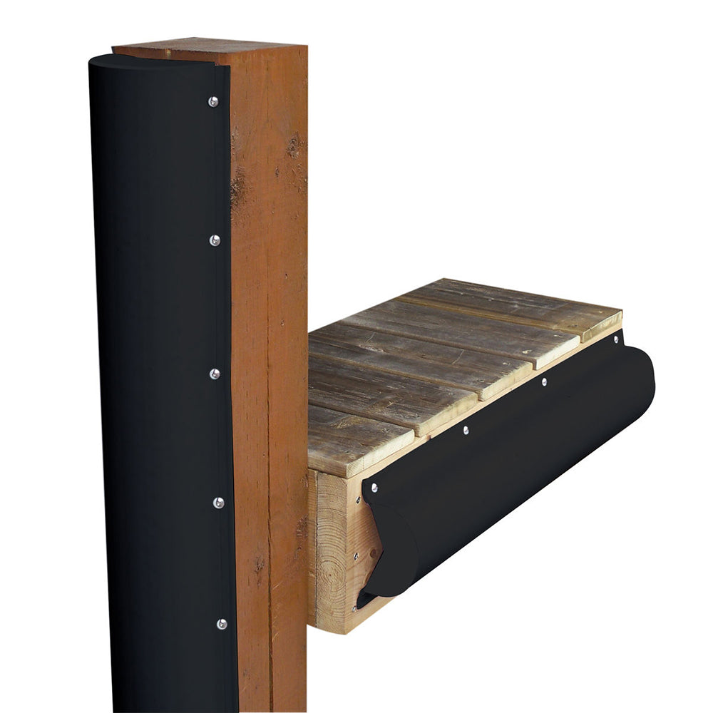 Dock Edge Piling Bumper One End Capped 6 Black DE1020BF