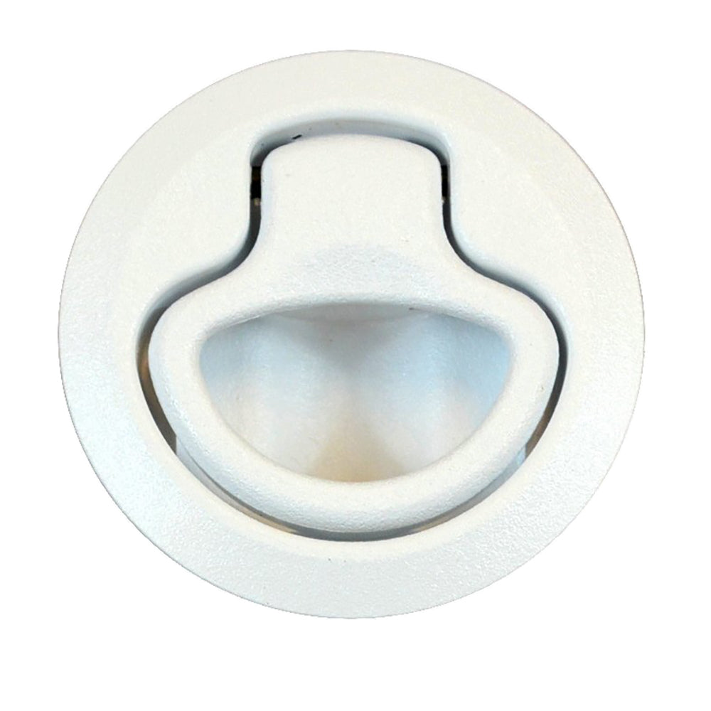 Southco Flush Pull Latch Pull To Open NonLocking White Plastic M1631
