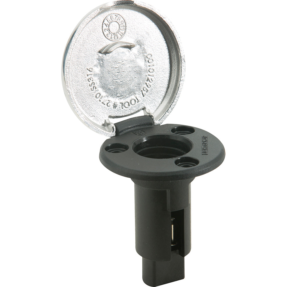 Attwood LightArmor PlugIn Base 2 Pin Stainless Steel Round 910R2PSB7
