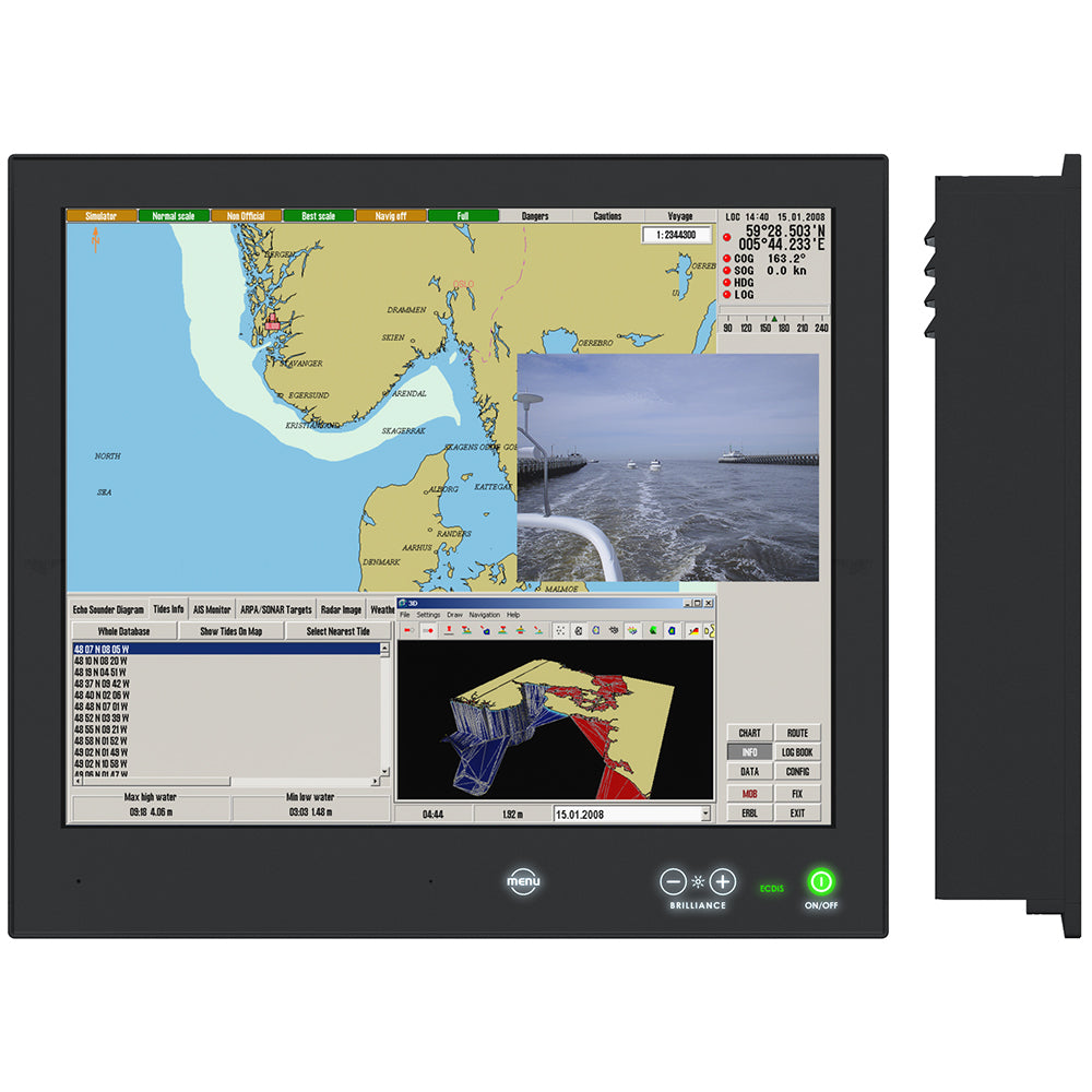 Hatteland Series X Generation 2 G2 HighBright 19 MultiPower Display wButtons ACDC 24V HD 19T22 MMDMA1FHGA