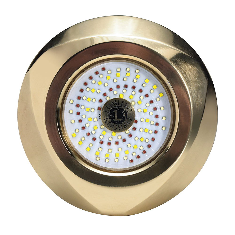 Lumitec SeaBlaze Typhoon Underwater Bronze ThruHull LED Light RGBW Spectrum 101449