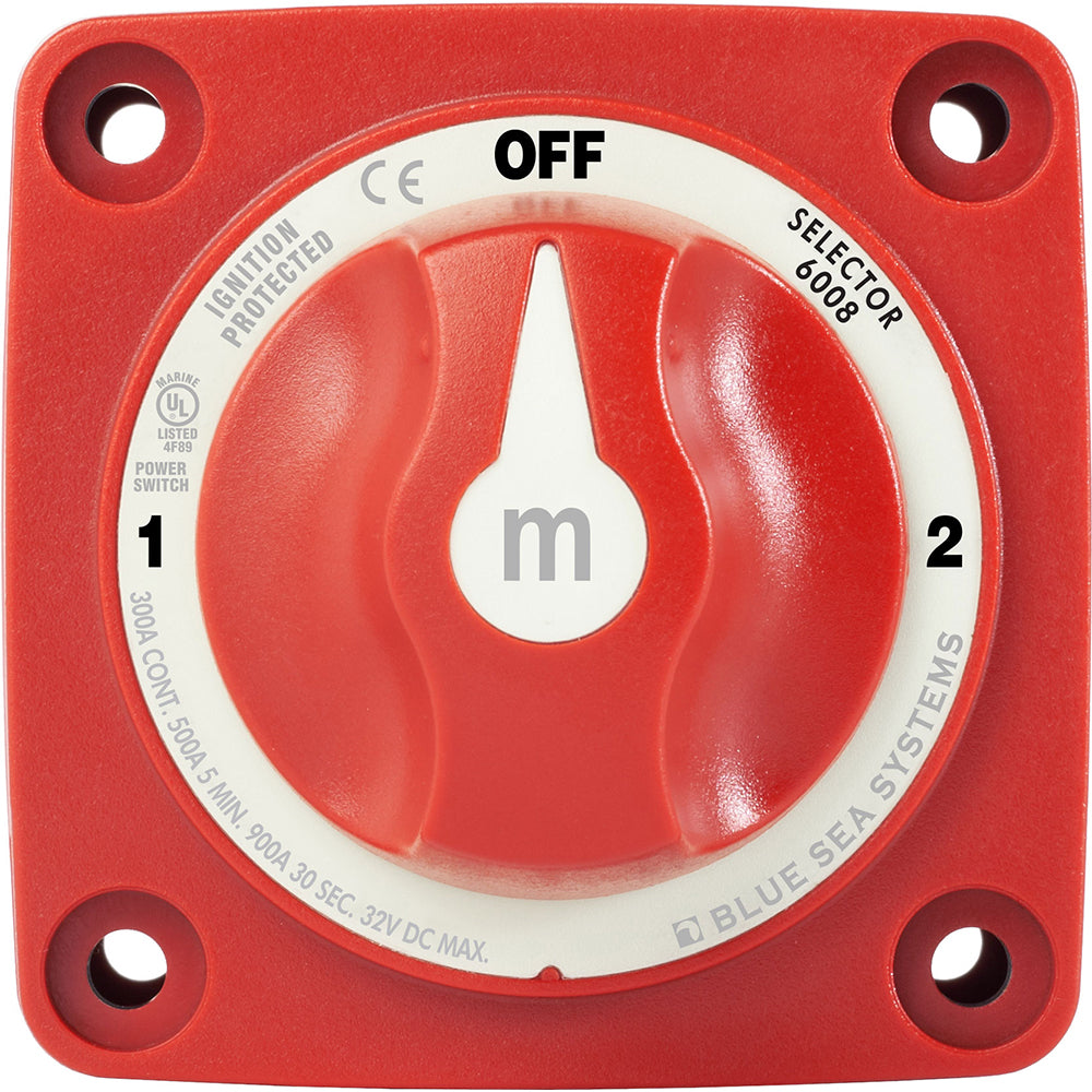 Blue Sea 6008 MSeries Battery Switch 3 Position Red 6008