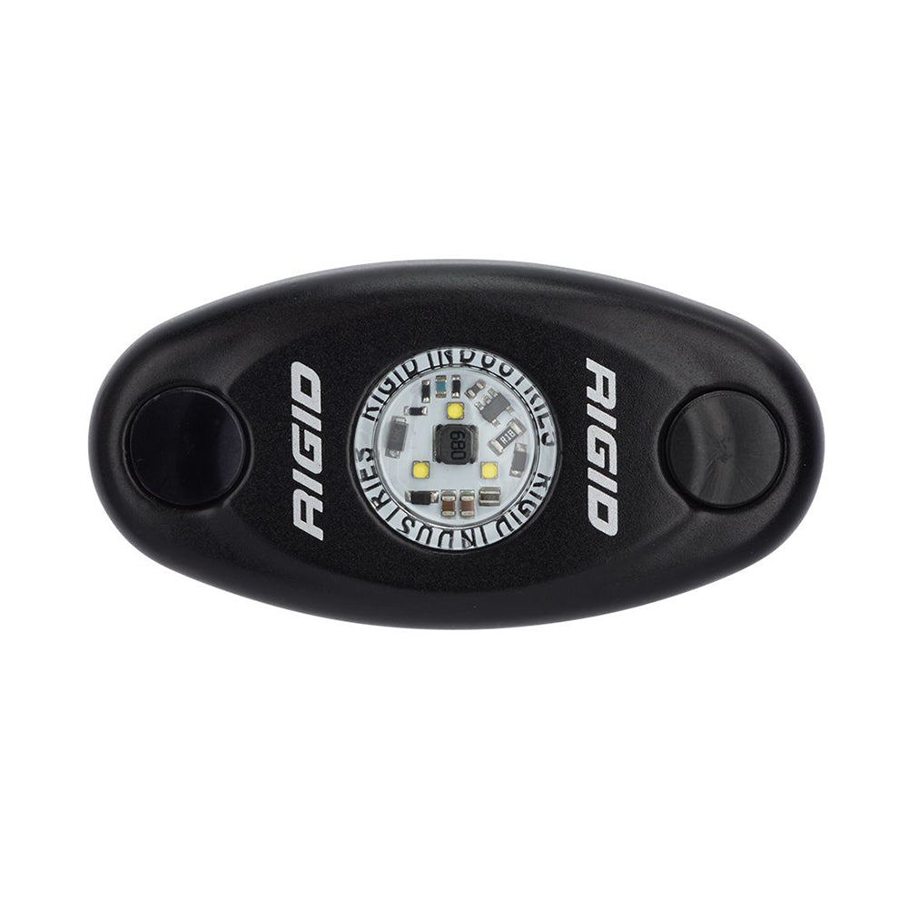 RIGID Industries ASeries Black High Power LED Light Single Natural White 480083