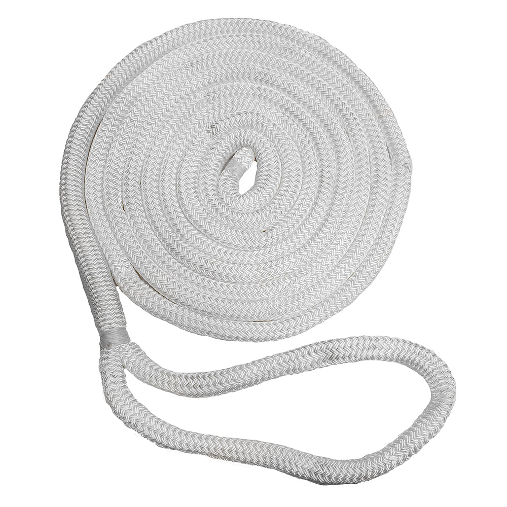 New England Ropes 12 Double Braid Dock Line White 35 C50501600035