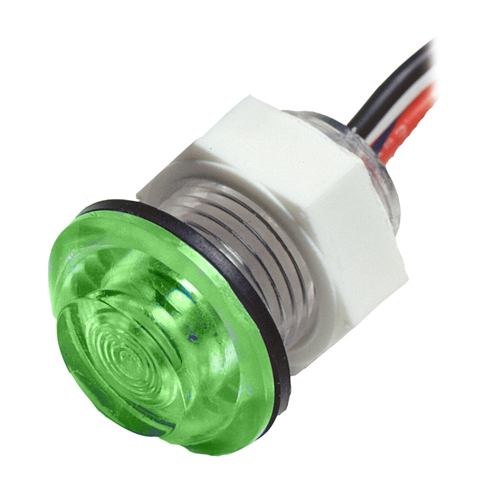 Innovative Lighting LED Bulkhead Livewell Light Flush Mount Green 01135007