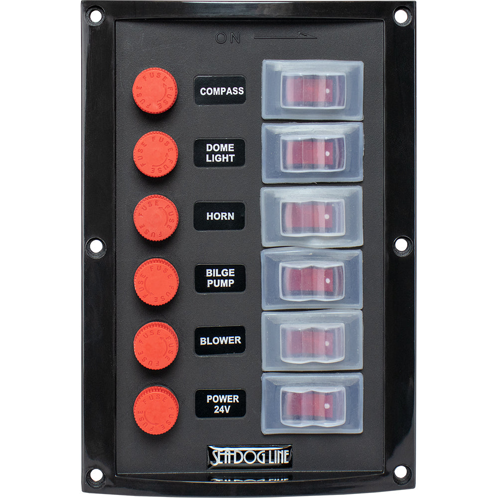SeaDog Splash Guard Switch Panel Vertical 6 Switch 4241161