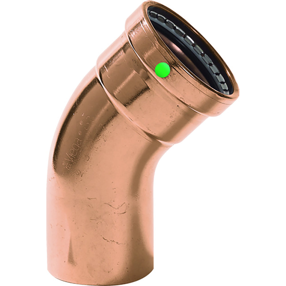 Viega ProPress 212 45 Copper Elbow StreetPress Connection Smart Connect Technology 20668