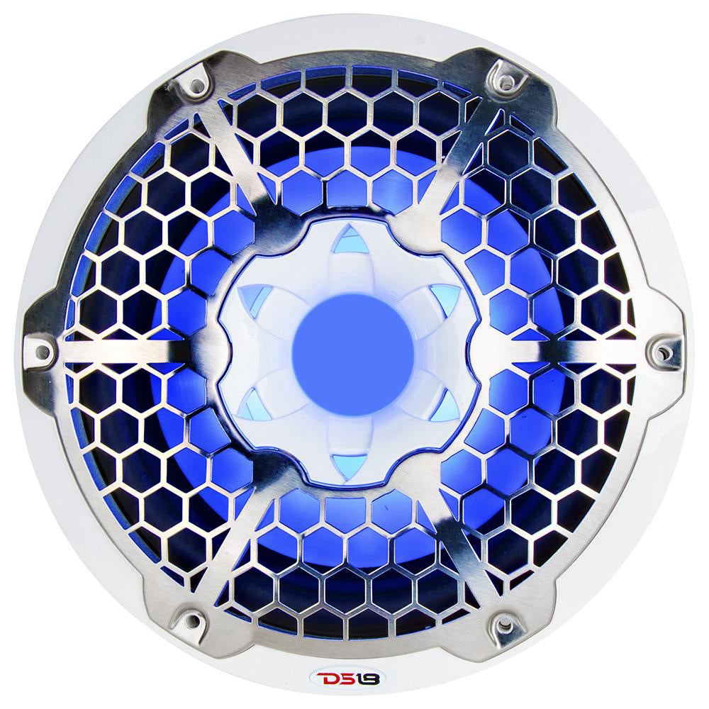 DS18 HYDRO 10 Subwoofer wRGB Lights 600W White NXL10SUB