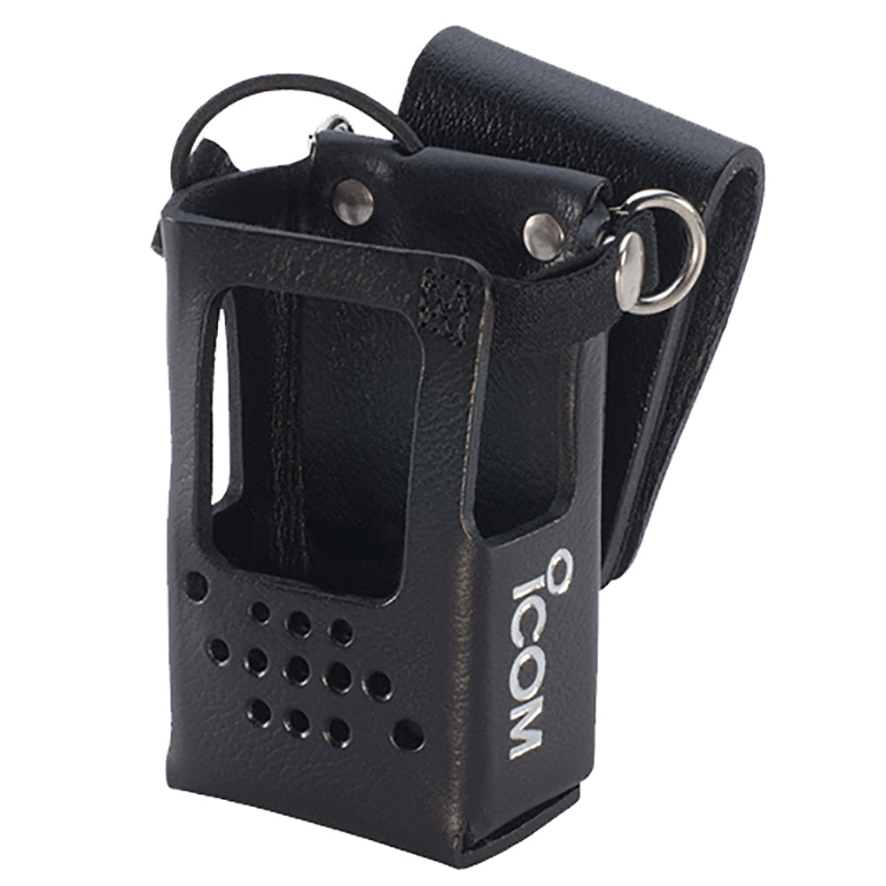 Icom Leather Case wSwivel Belt Loop DRing fF52D M85 M85IS LCF1052S