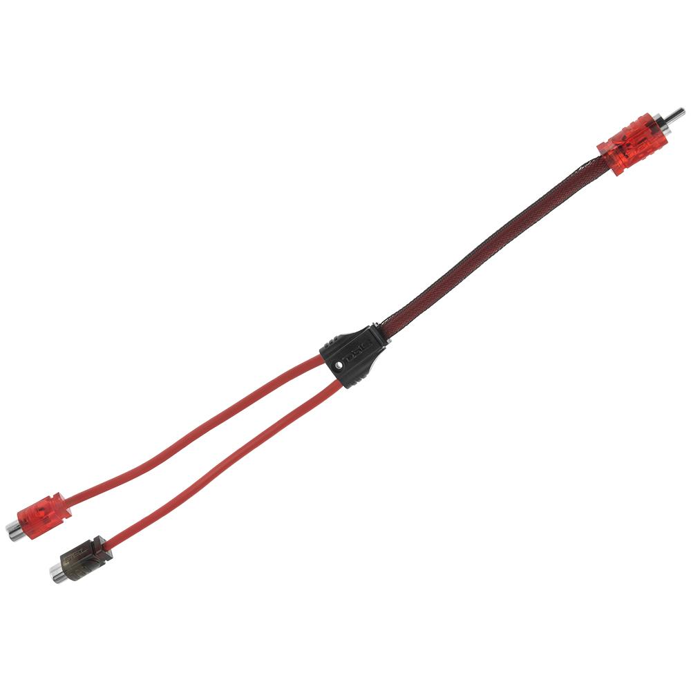 DS18 Advance Ultra Flex RCA Y Connector Cable 2 Female to 1 Male R1M2F