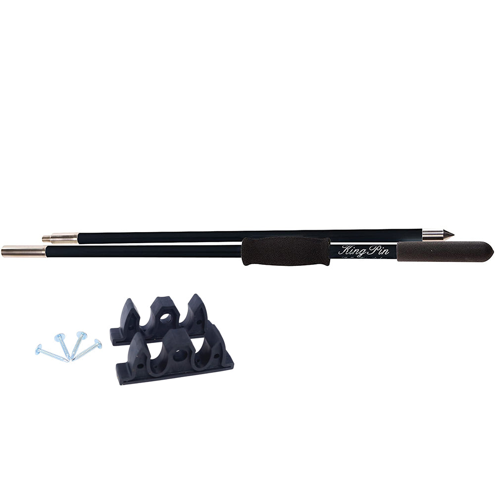 Panther 10 King Pin Anchor Pole 2Piece Black KPP100B