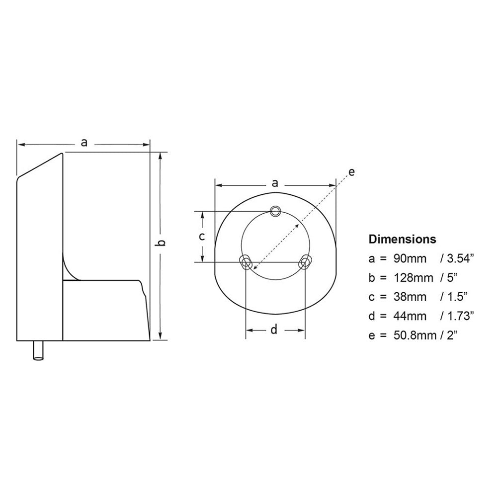 Hella Marine NaviLED PRO Deck Mount Adapter White 241287812