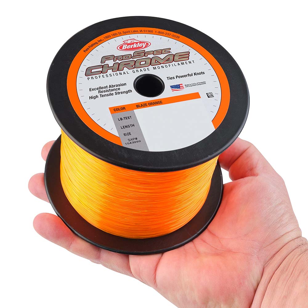 Berkley ProSpec Chrome Blaze Orange Monofilament 50 lb 1000 yds PSC1B5080 1544000