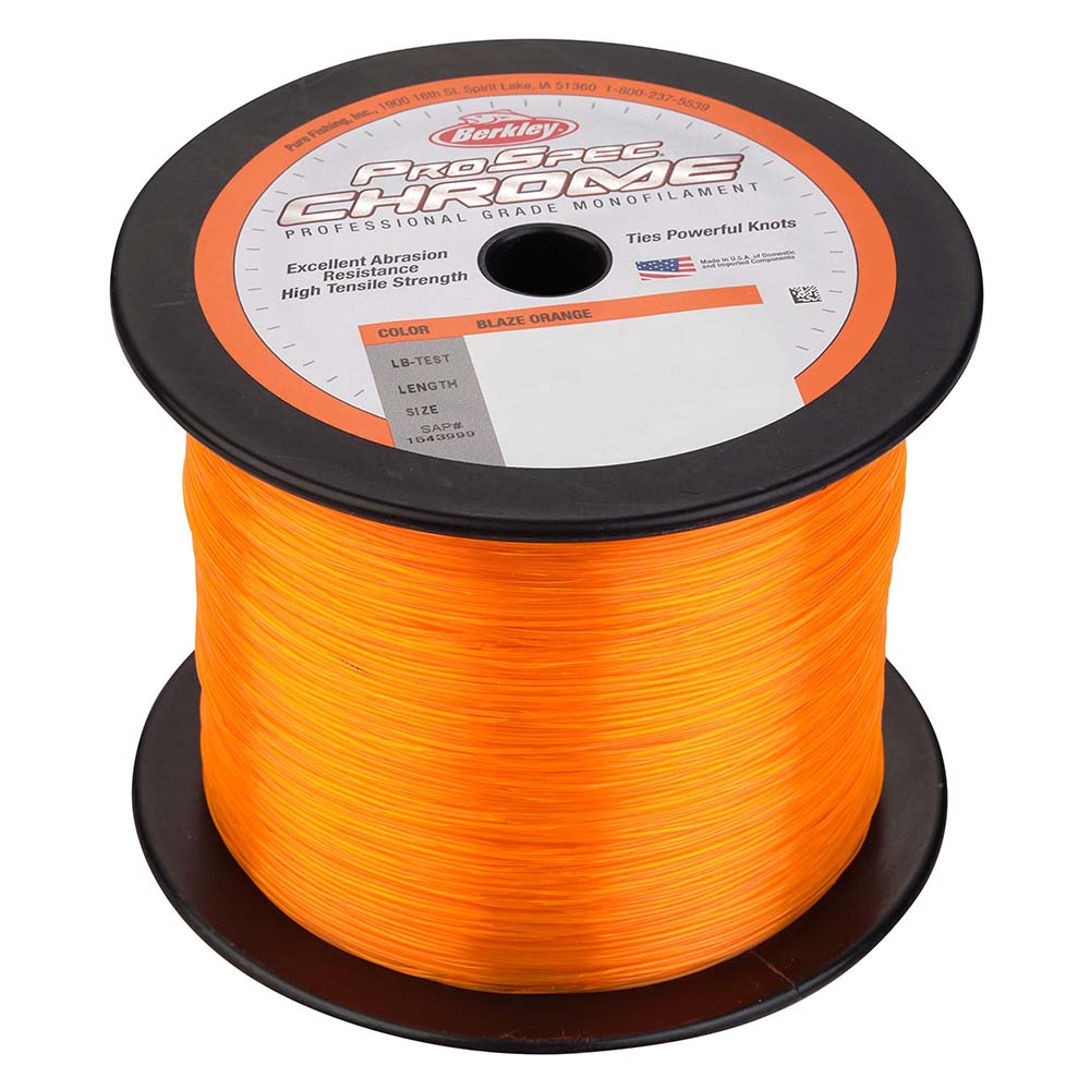 Berkley ProSpec Chrome Blaze Orange Monofilament 50 lb 1000 yds PSC1B5080 1544000