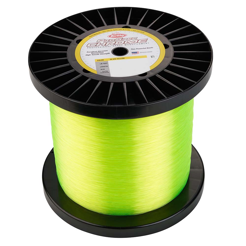 Berkley ProSpec Chrome HiVis Yellow Monofilament 40 lb 5000 yds PSC5B40HVY 1543430