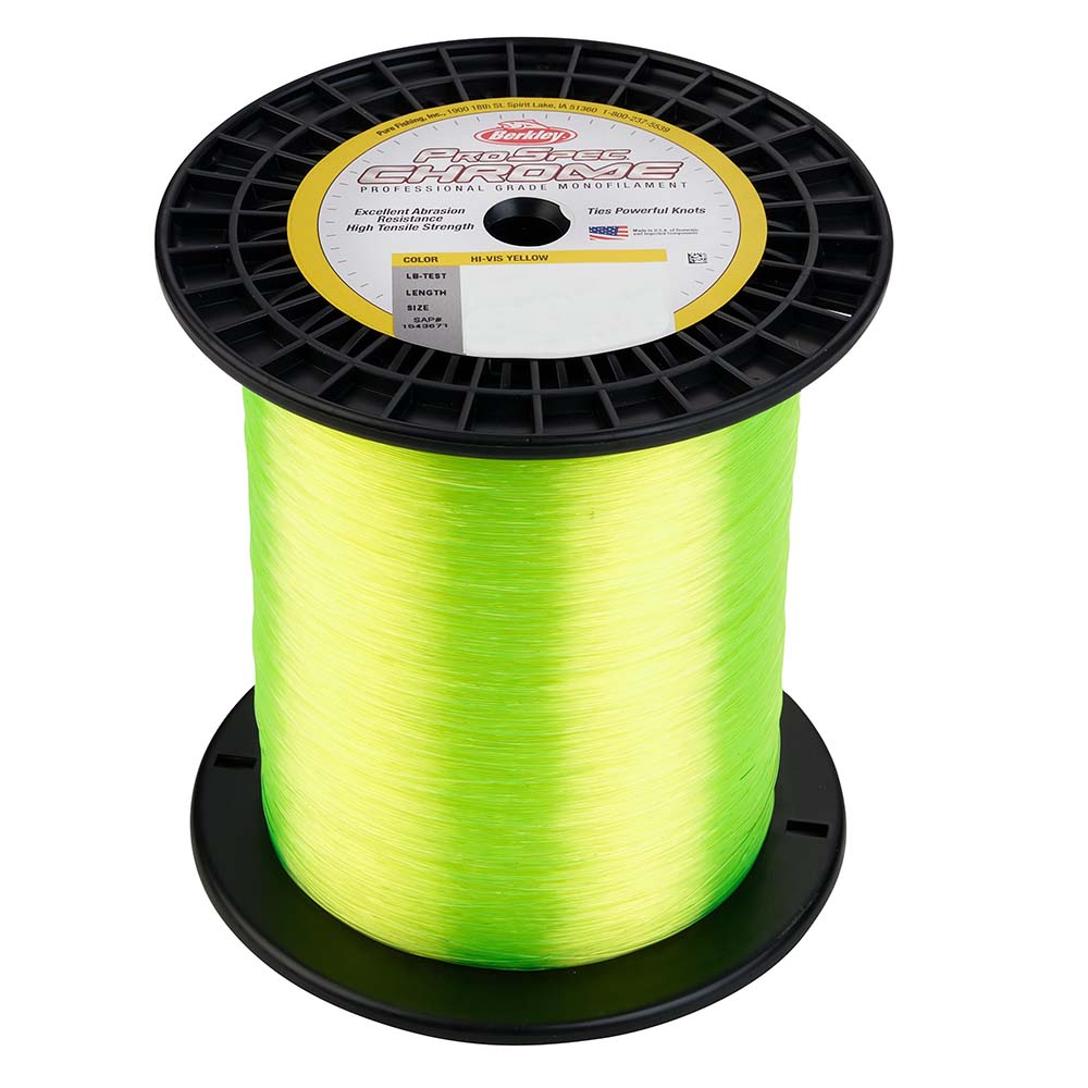 Berkley ProSpec Chrome HiVis Yellow Monofilament 30 lb 3000 yds PSC3B30HVY 1543672