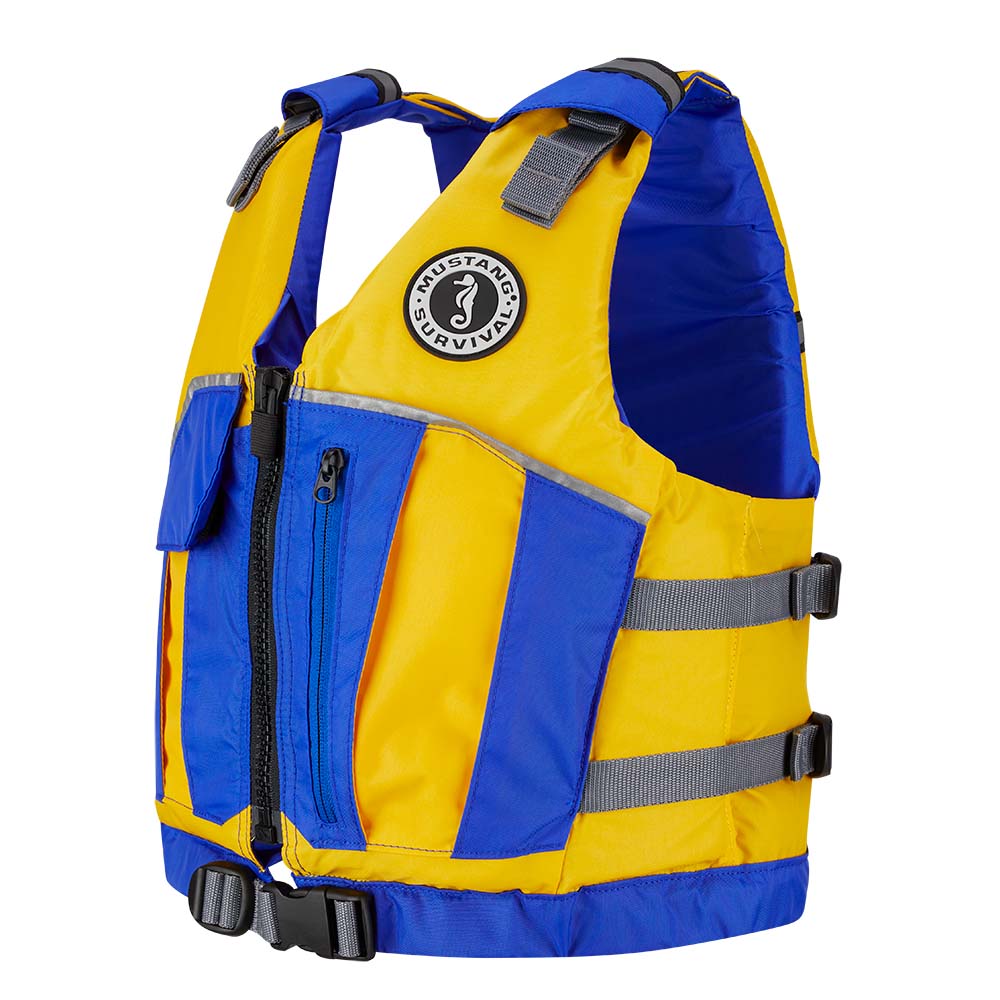 Mustang Youth Reflex Foam Vest YellowRoyal Blue MV70302200216