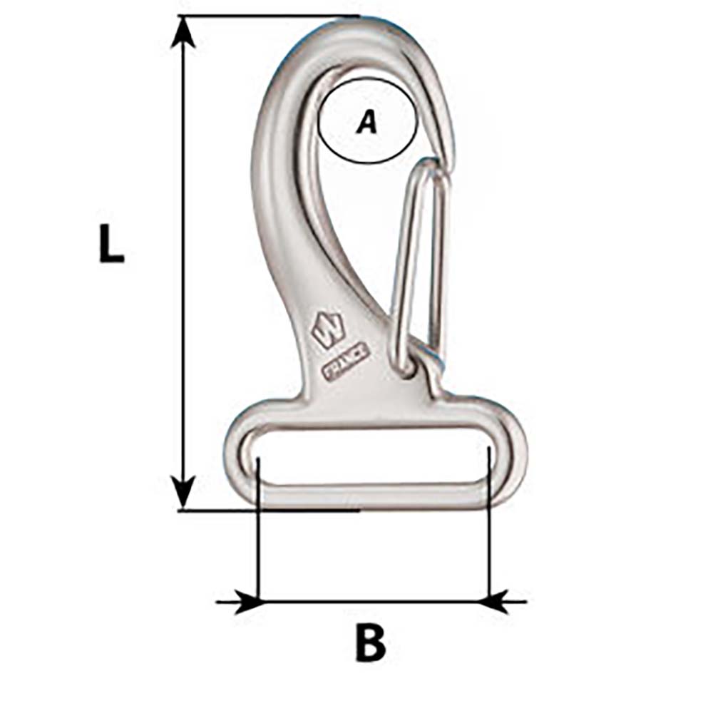Wichard Webbing Snap Hook 30mm Length 60mm 2284W