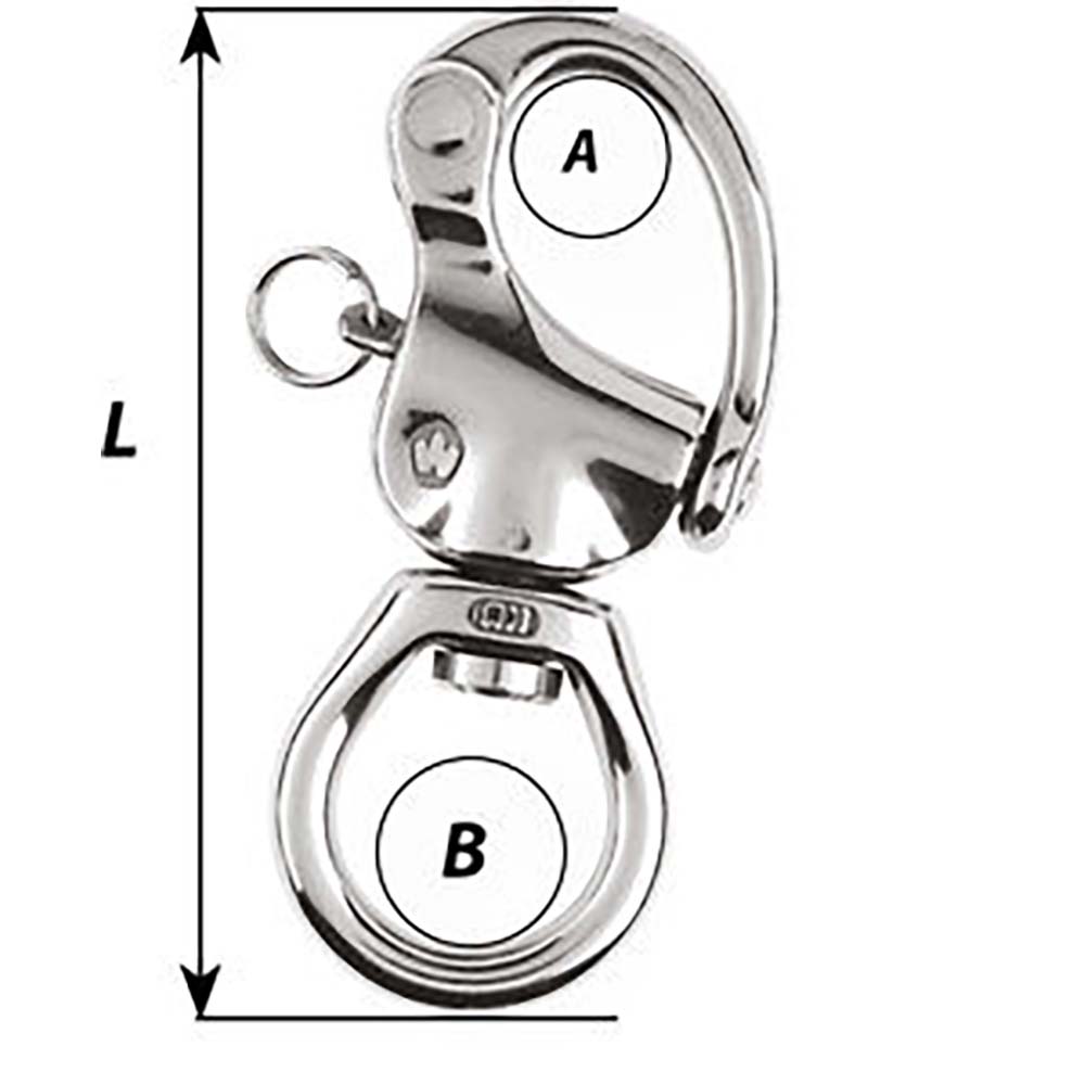 Wichard HR Snap Shackle Large Bail Length 140mm 2377W